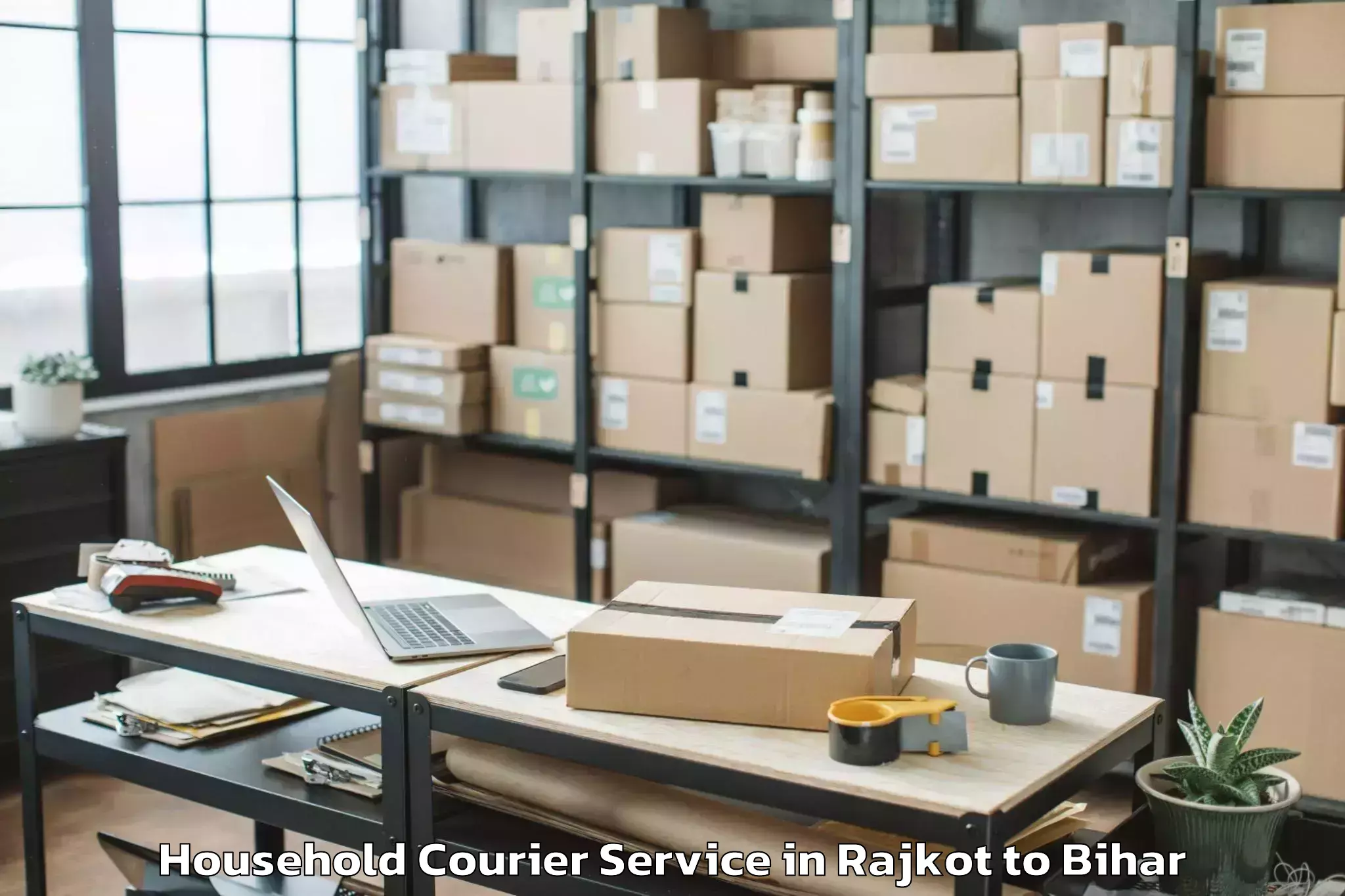 Top Rajkot to Patepur Household Courier Available